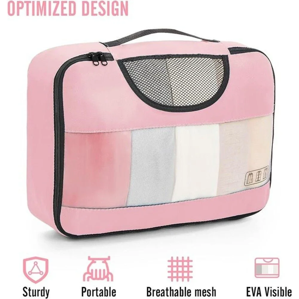 8 Set Packing Cubes for Travel Essentials,